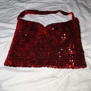 Sequins Halter Top
